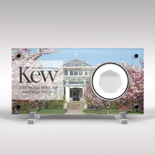 Kew Gardens 50p Coin Acrylic Display