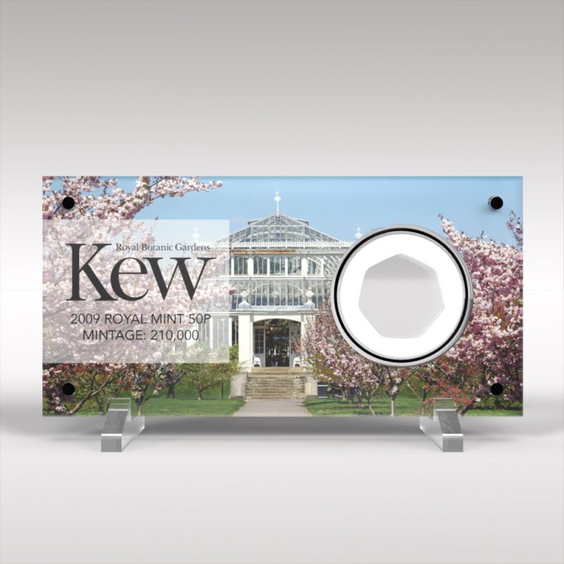 Kew Gardens 50p Coin Acrylic Display