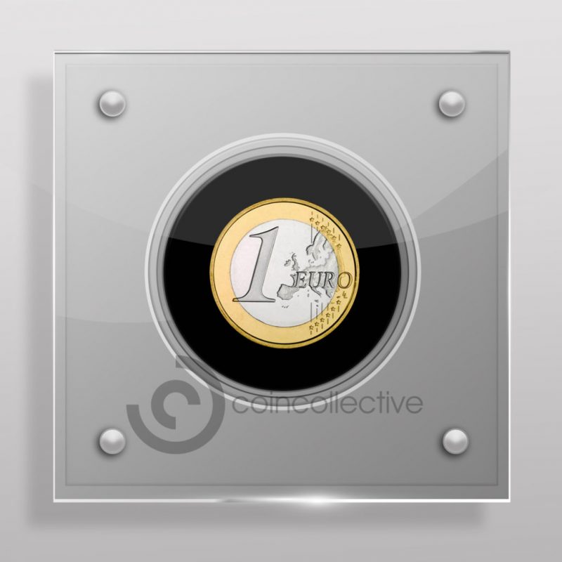1 Euro Acrylic Coin Display Case