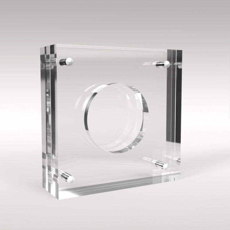 Custom Single Coin Large Acrylic Display Case Holder Large - Image 4