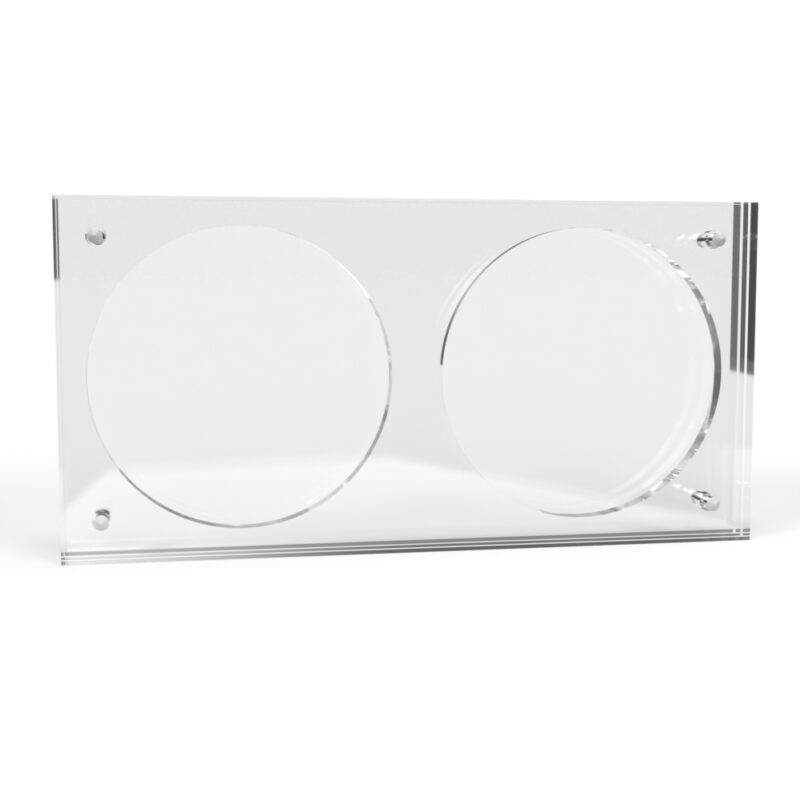 2.5 inch x 4mm Challenge Coin Acrylic 2 Coin Display Case Holder - Image 4