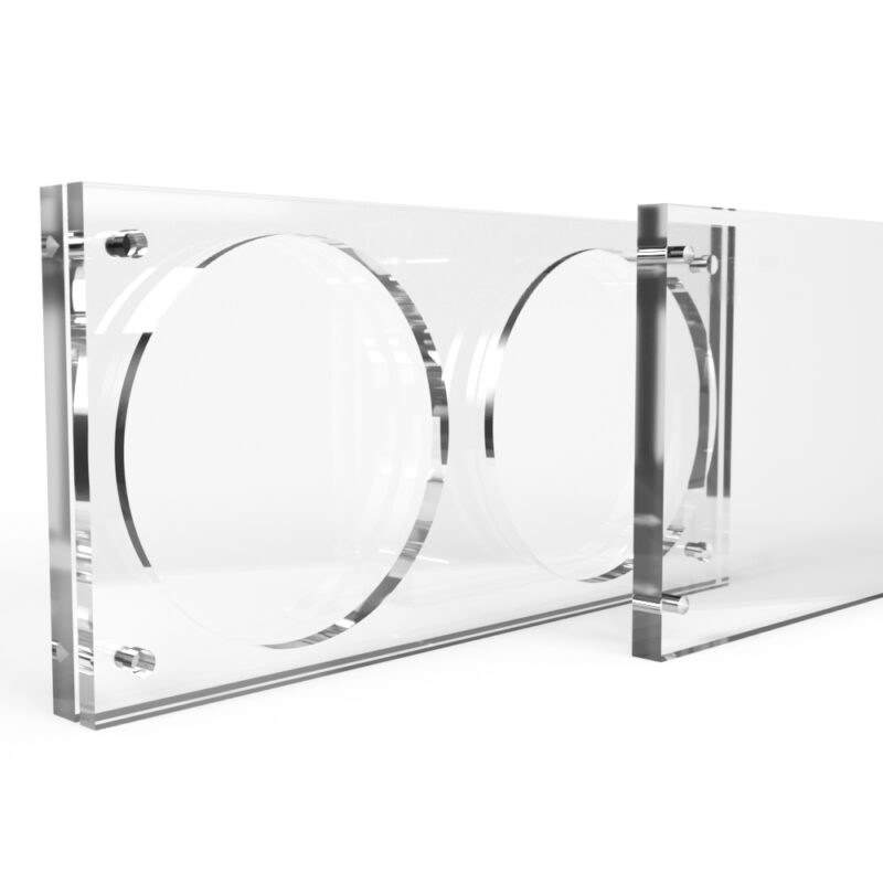 2.5 inch x 4mm Challenge Coin Acrylic 2 Coin Display Case Holder - Image 3