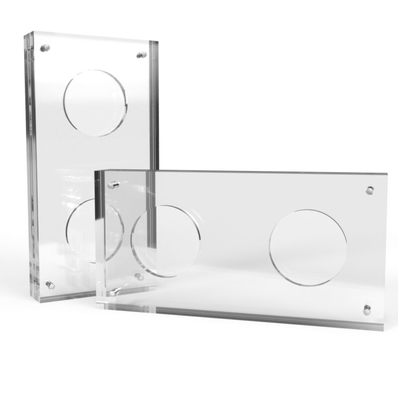 1.5 inch x 4mm Challenge Coin Acrylic 2 Coin Display Case Holder - Image 2