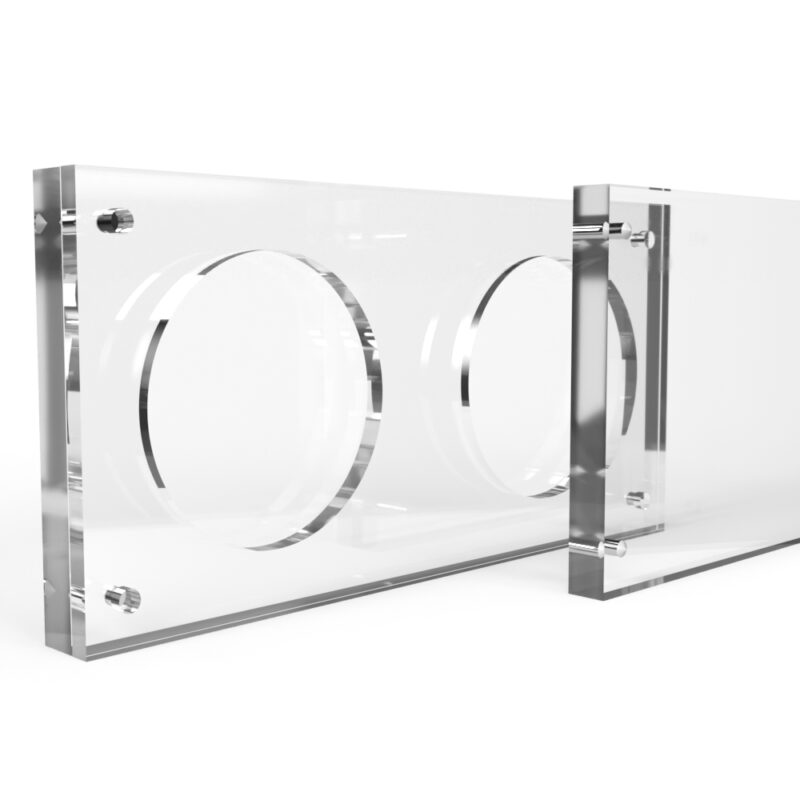 2 inch x 4mm Challenge Coin Acrylic 2 Coin Display Case Holder - Image 3
