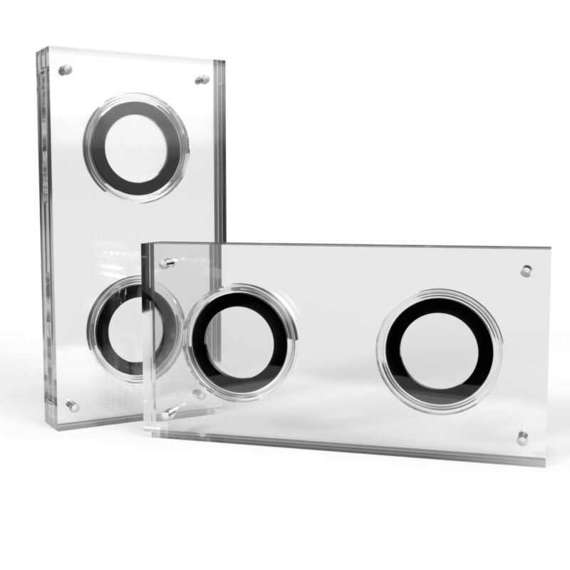 US Half Dollar Acrylic 2 Coin Display Case Holder - Image 2
