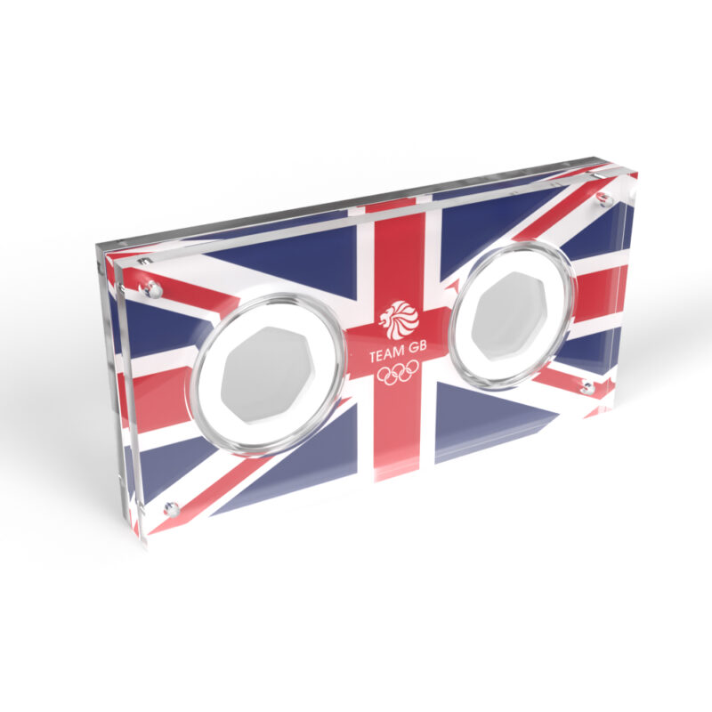 Olympic 50p 2 Coin Acrylic Display Case Holder - Image 2