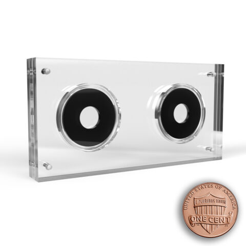 US Cent Acrylic 2 Coin Display Case Holder
