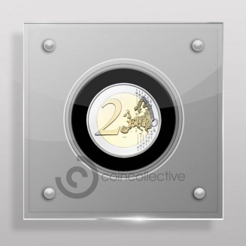 2 Euro Acrylic Coin Display Case
