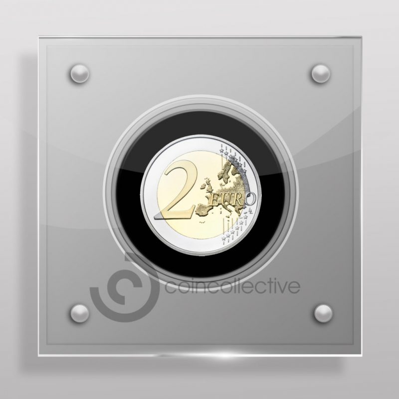 2 Euro Acrylic Coin Display Case