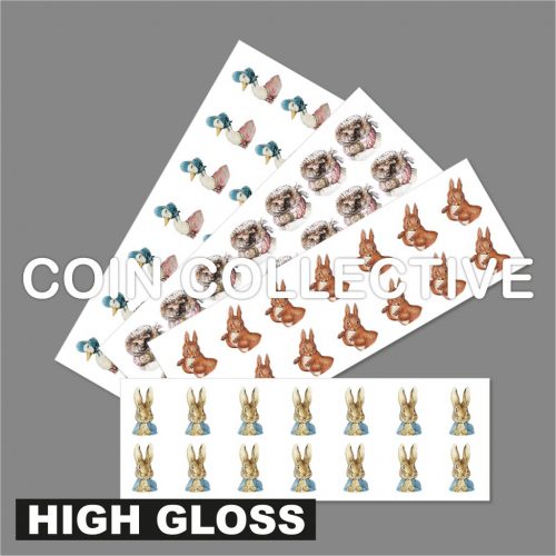 Beatrix Potter 2016 Decal Stickers GLOSS, 50p Bumper Pack Beatrix Potter Collection