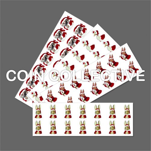 Beatrix Potter 2016 Christmas Decal Stickers, 50p Bumper Pack