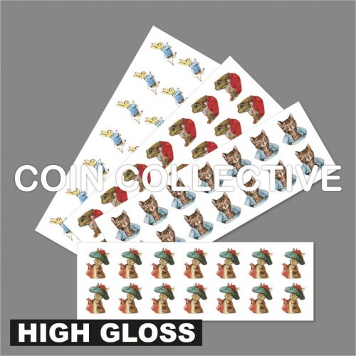 Beatrix Potter 2017 Decal Stickers GLOSS, 50p Bumper Pack Beatrix Potter Collection