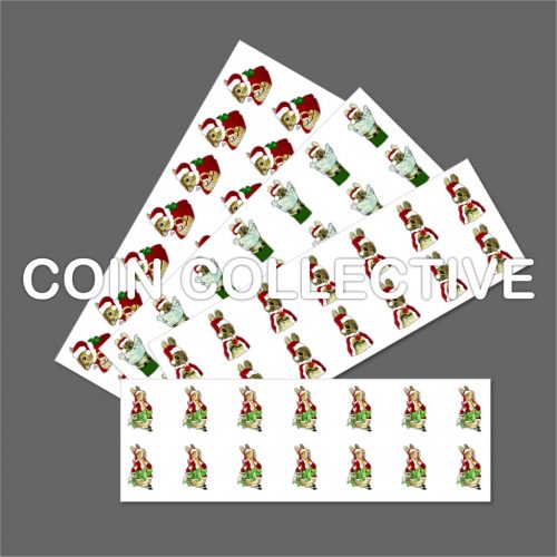 Beatrix Potter 2018 Christmas Decal Stickers, 50p Bumper Pack