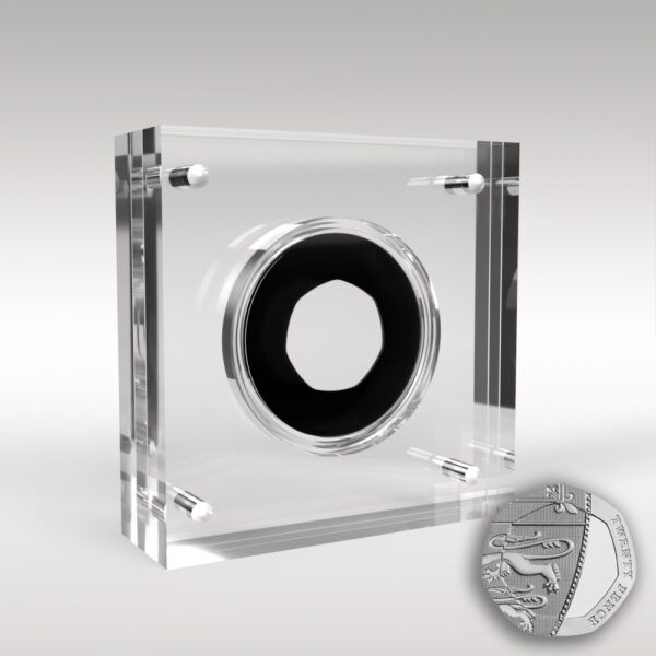 20p 21.4mm Royal Mint Coin Acrylic Coin Display Case Holder