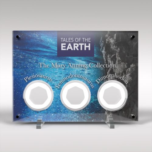 Tales of the Earth Mary Anning Collection 50p 3 Coin Display