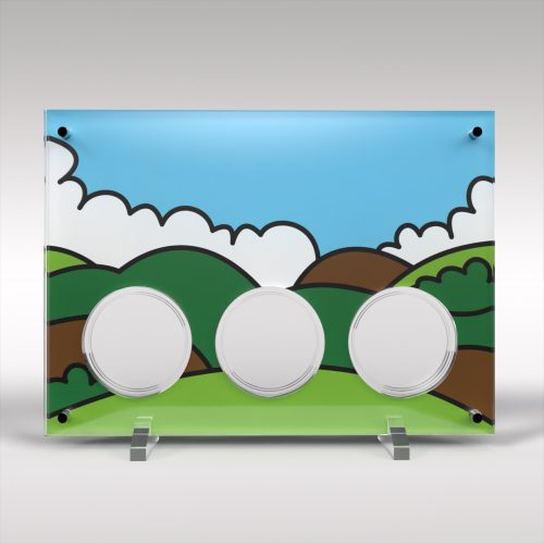 Mr Men Little Miss Five Pound Collection 3 Coin Display
