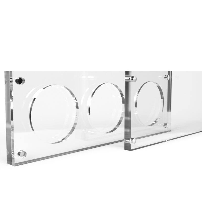2 inch x 4mm Challenge Coin Acrylic 3 Coin Display Case Holder - Image 2
