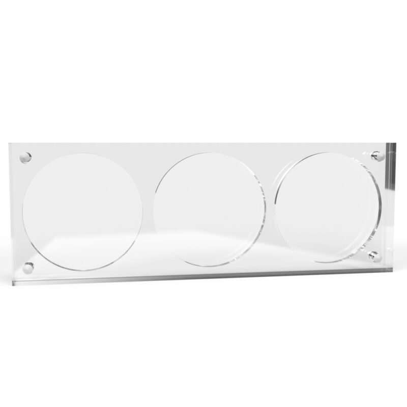 2.5 inch x 4mm Challenge Coin Acrylic 3 Coin Display Case Holder - Image 3