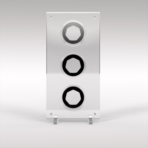 3 Coin Acrylic Display - Choose your coin size