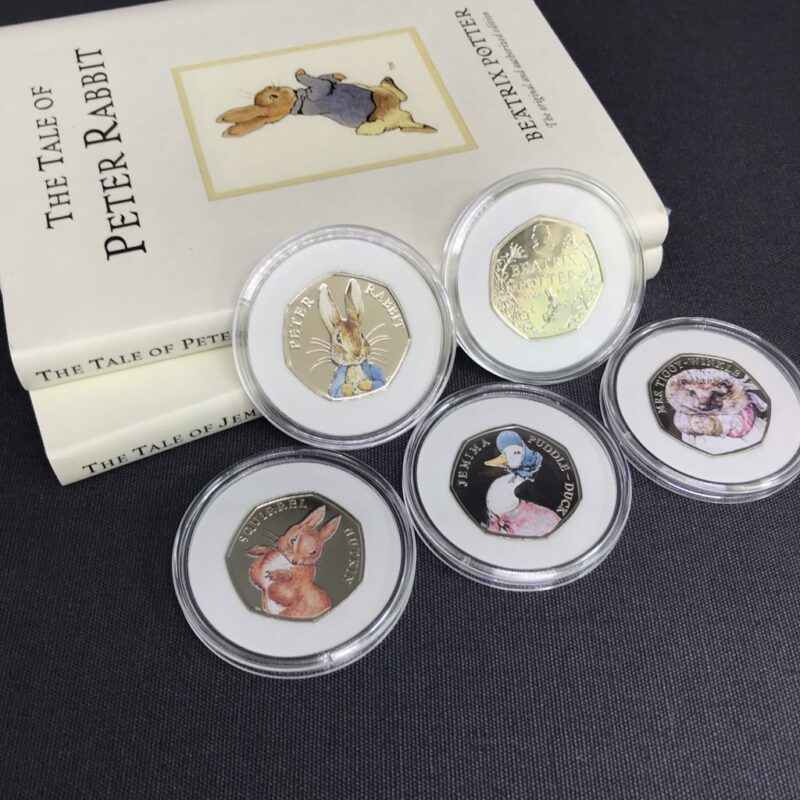 Beatrix Potter 50p Coin Decals Stickers Complete Collection, Multi Listing - Image 4