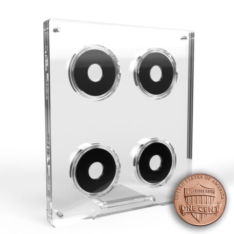 US Cent Acrylic 4 Coin Display Case Holder