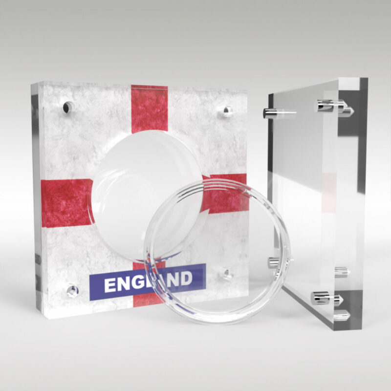 Pride of England 2023 £5 Brilliant Uncirculated Coin in Acrylic Coin Display Case Holder - Image 3