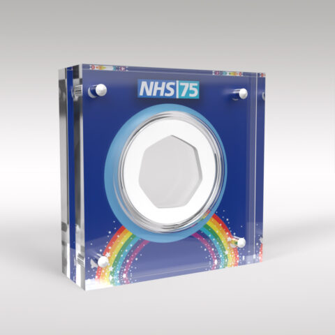 75 Years of the NHS 50p Coin Acrylic Display Case Holder