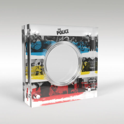 The Police Music Legends Royal Mint Acrylic Coin Display Case Holder