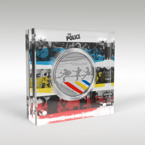 The Police £5 Coin Music Legends Royal Mint in Acrylic Coin Display Case Holder