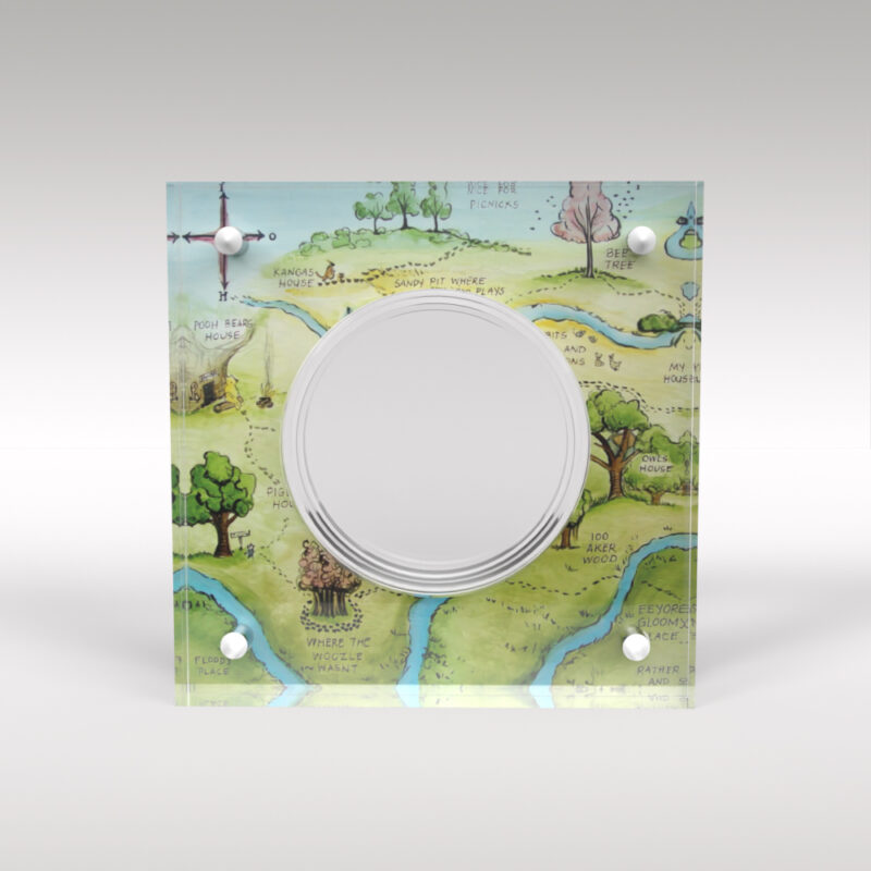 Winnie the Pooh Five Pound Coin 100 Acre Wood Coin Acrylic Coin Display - Image 2