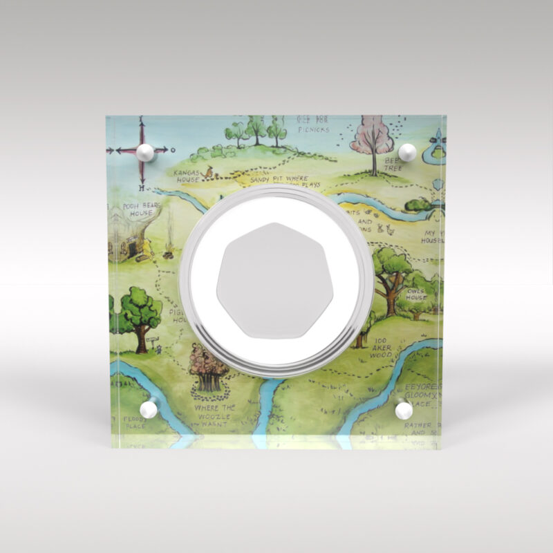 Winnie the Pooh 50p Coin 100 Acre Wood Coin Acrylic Coin Display - Image 2