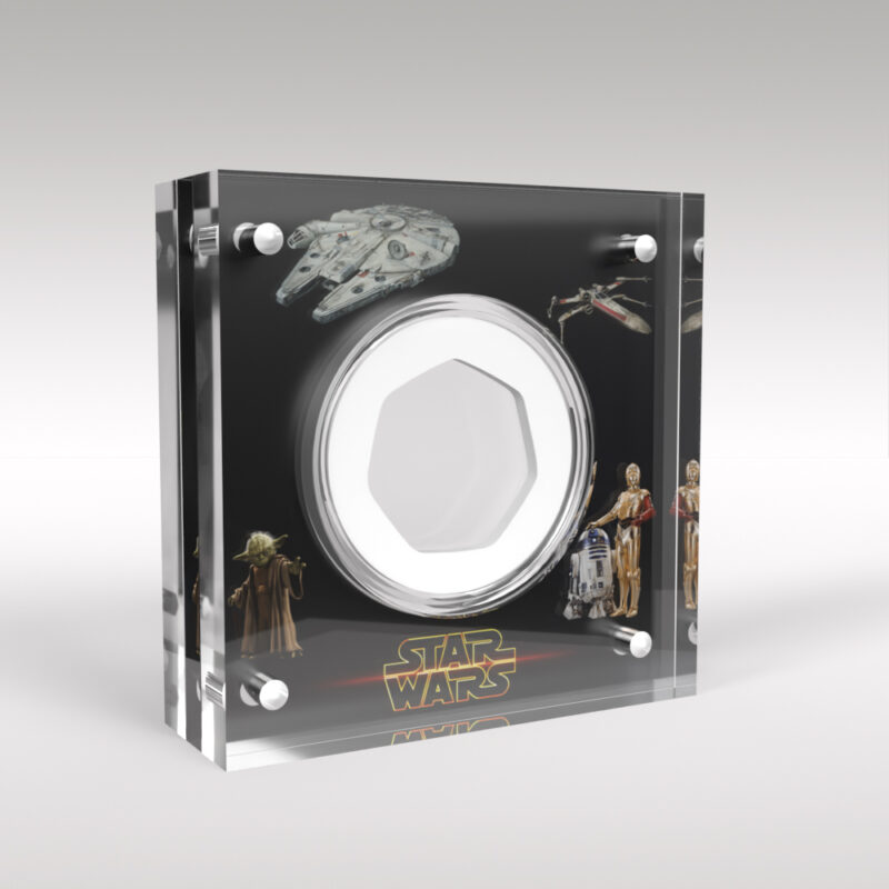 Star Wars 50p Coin Acrylic Display Case Holder