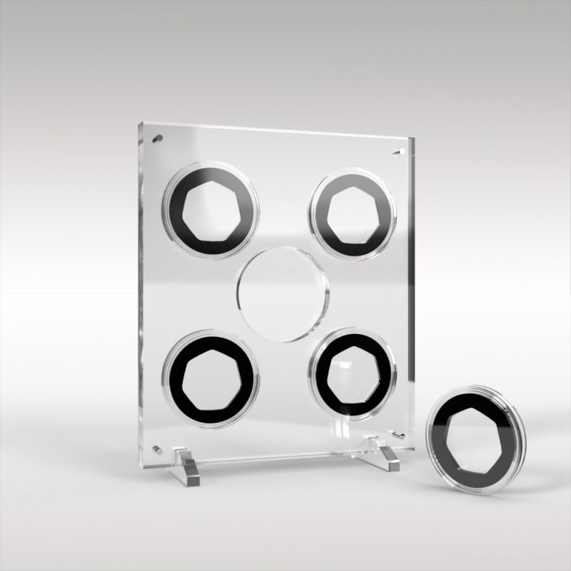 5 Coin Acrylic Display - Choose your coin size - Image 2
