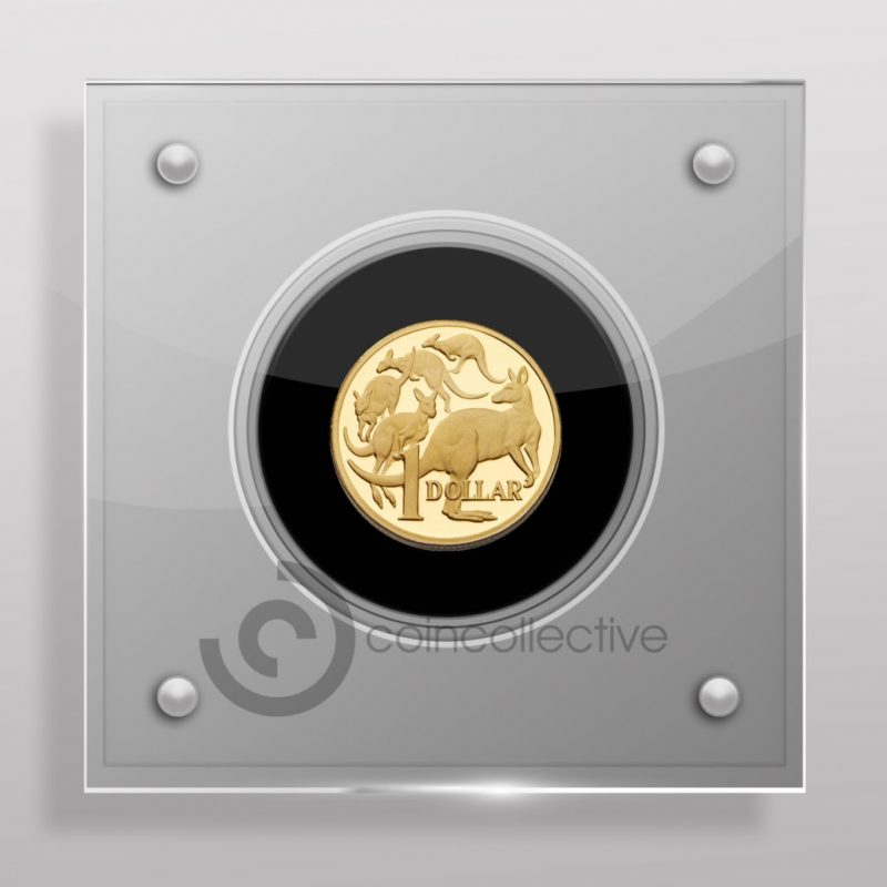 Australian 1 Dollar Acrylic Coin Display Case