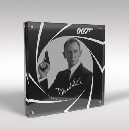 Daniel Craig 007 James Bond Acrylic Art Display Block