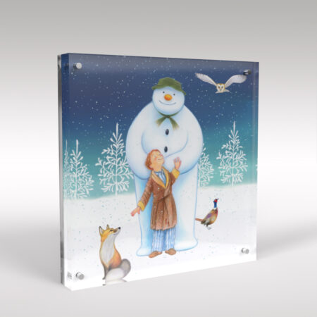 The Snowman and James Acrylic Art Display Block