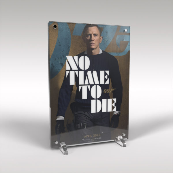 Daniel Craig James Bond No Time to Die Movie Poster Artwork AcrylicArt Display