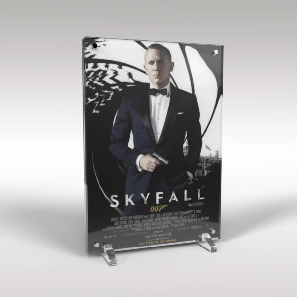 Daniel Craig James Bond Skyfall Movie Poster Artwork AcrylicArt Display