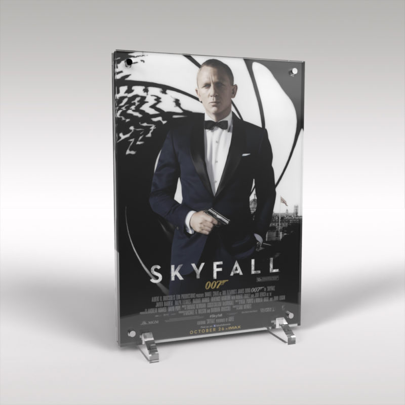 Daniel Craig James Bond Skyfall Movie Poster Artwork AcrylicArt Display