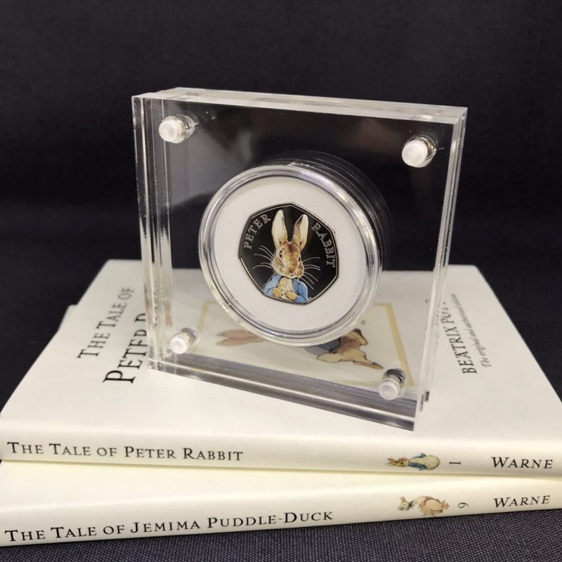 Peter Rabbit 50p Coin 2016 Beatrix Potter, Silver Proof Style Display - Image 3