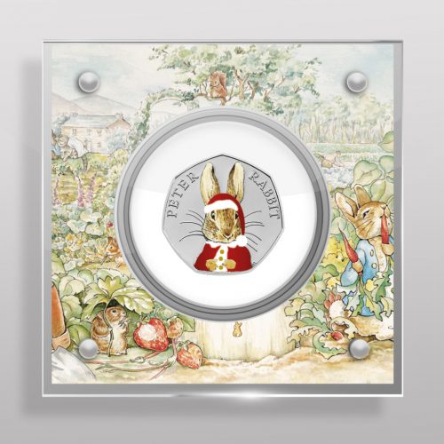 Peter Rabbit Christmas 2016 Royal Mint 50p Coin Printed Display