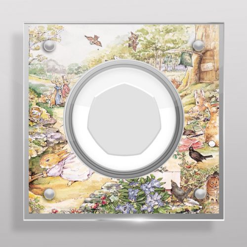 Beatrix Potter Peter Rabbit 50p Coin Acrylic Coin Display