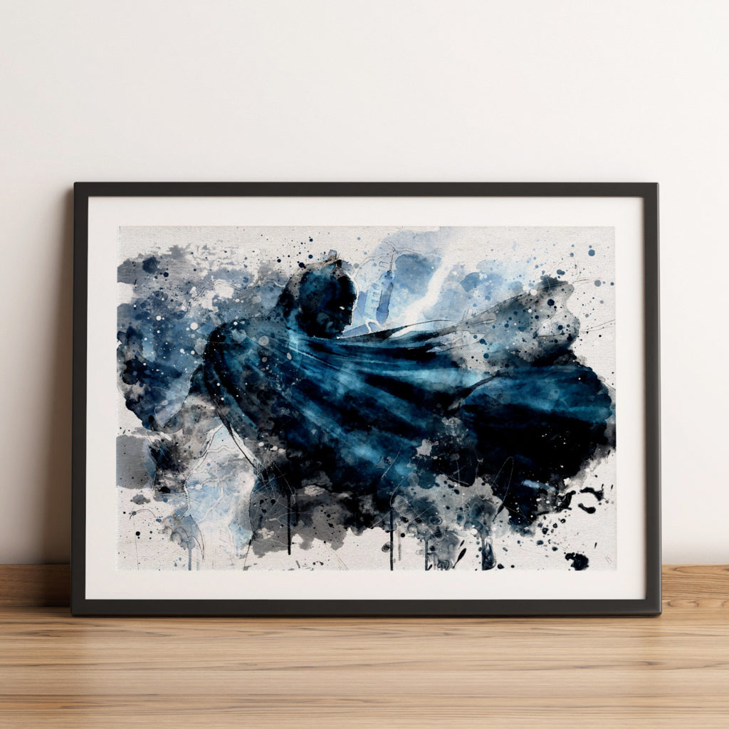 Batman Wall Art Poster - Frame and Canvas Option