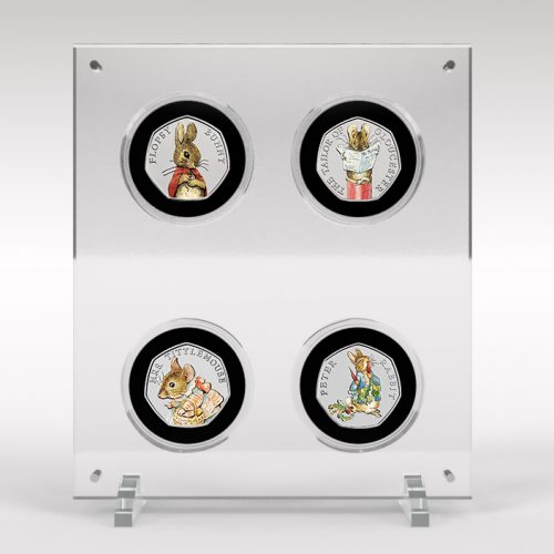 Beatrix Potter Collection 2018 50p Coins, Perspex Display