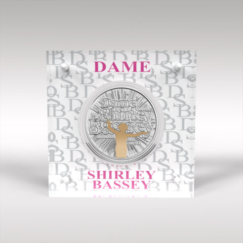 Dame Shirley Bassey Coin and Music Legends Acrylic Coin Display Case