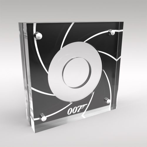James Bond A-Z 10p Coin Acrylic Display Case, British Alphabet Coins