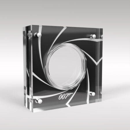 60 Years of James Bond 1oz Coin Acrylic Display Case Holder