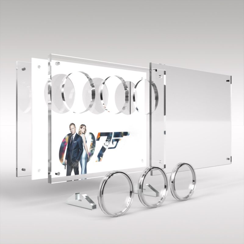 James Bond 5 Pound Coin Series Display - Image 3