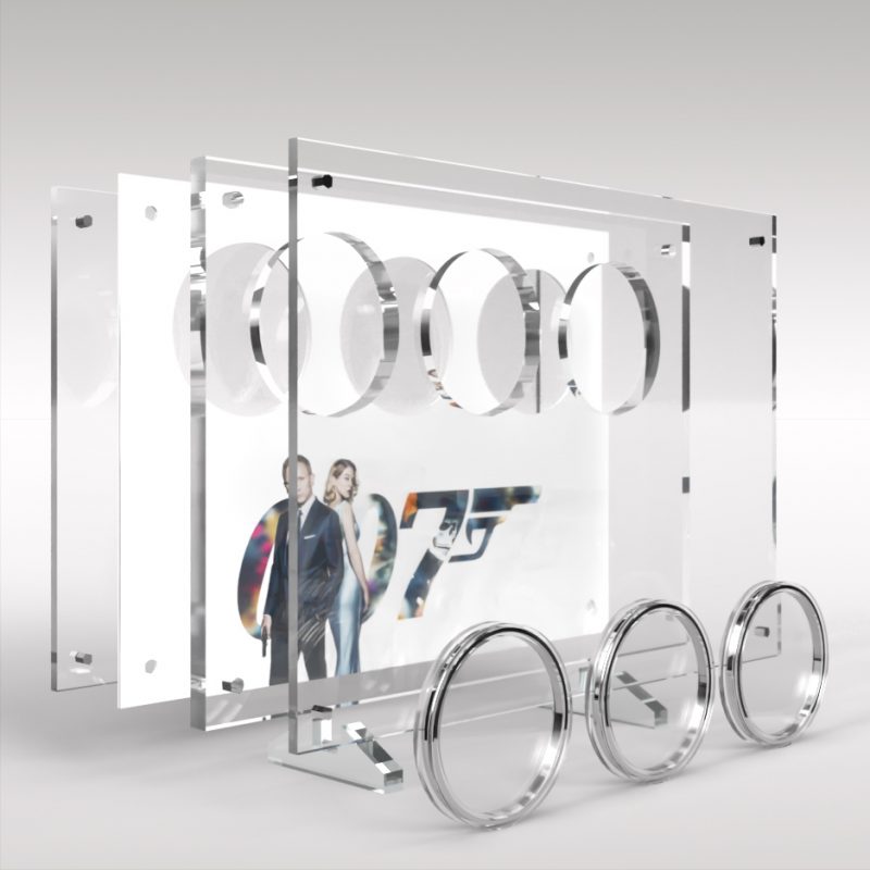 James Bond 5 Pound Coin Series Display - Image 2