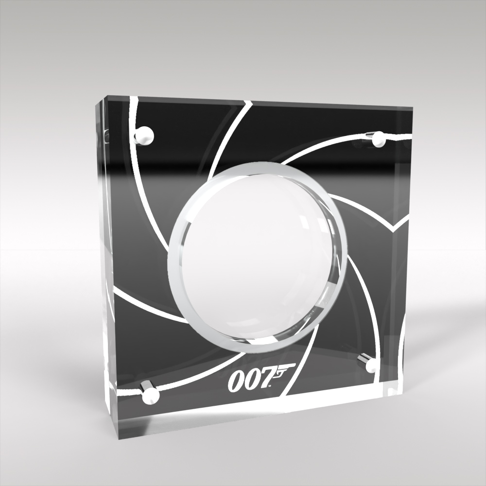 3 x James Bond Five Pound Coin Displays 